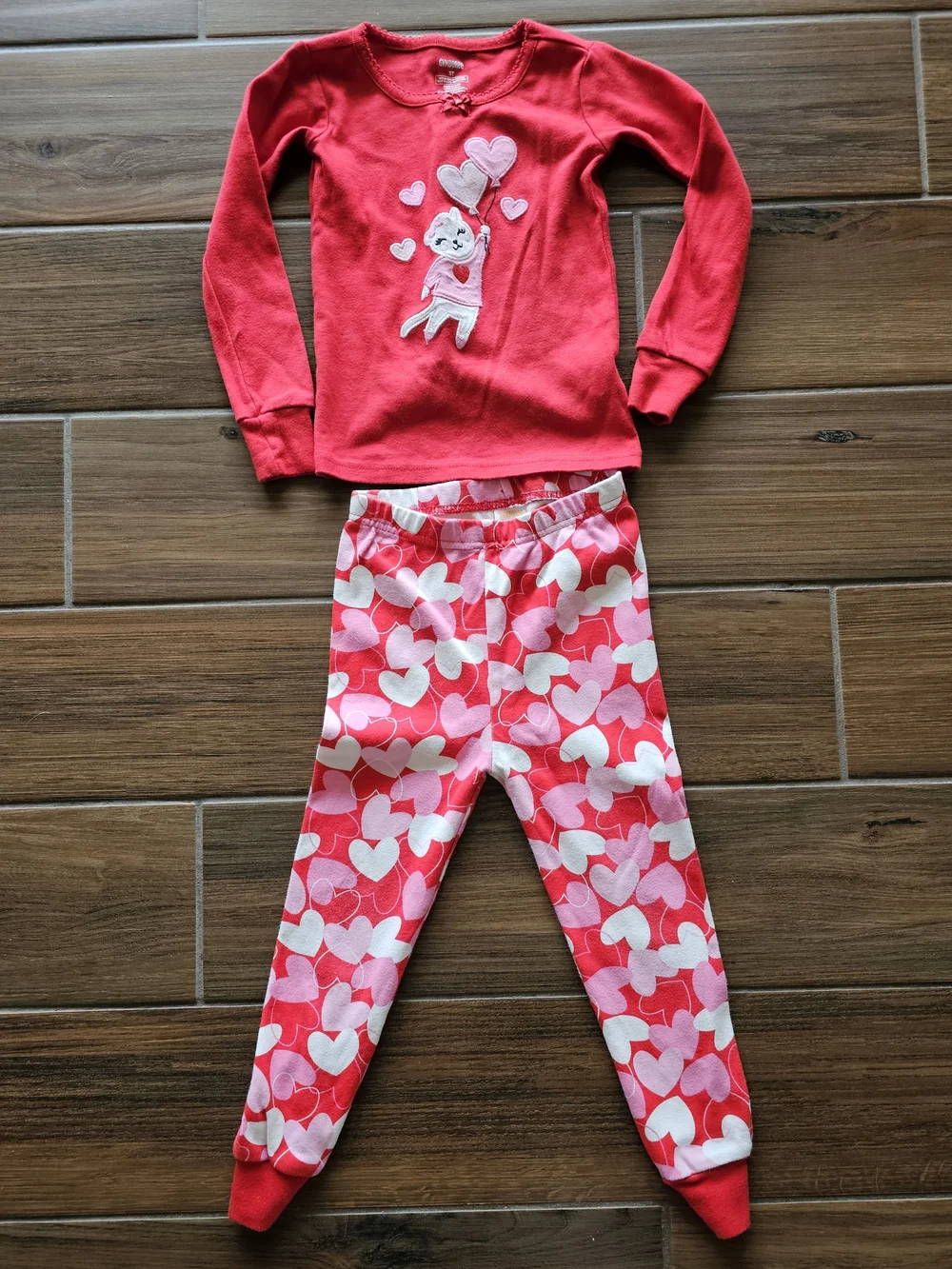 Gymboree Gymmies Cat Kitty Hearts Pajamas 3T